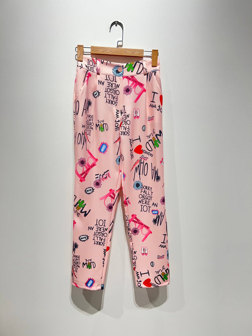 2674 - Tryckta kavajbyxor