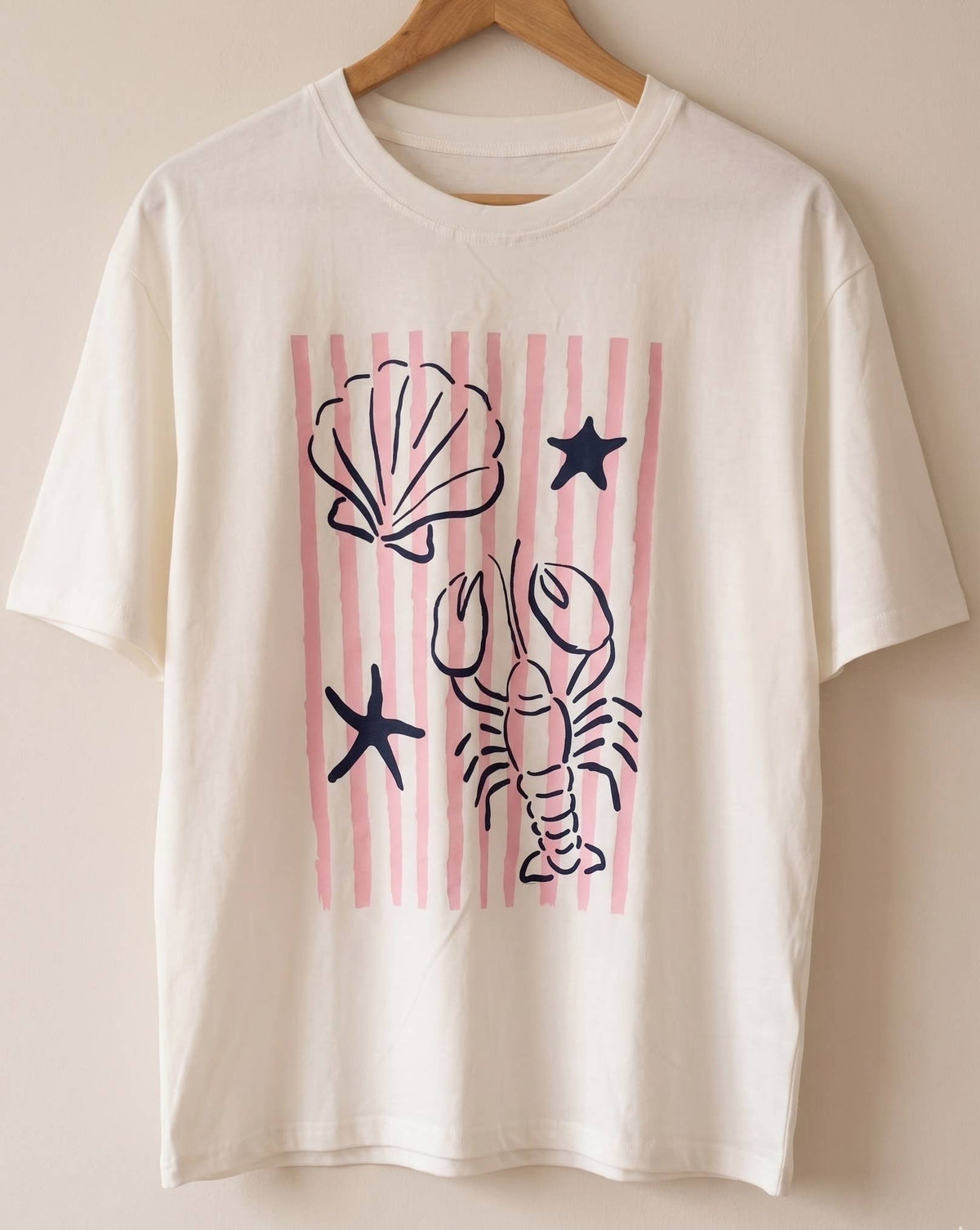 T-SHIRT MED HAVSTRYCK JC07