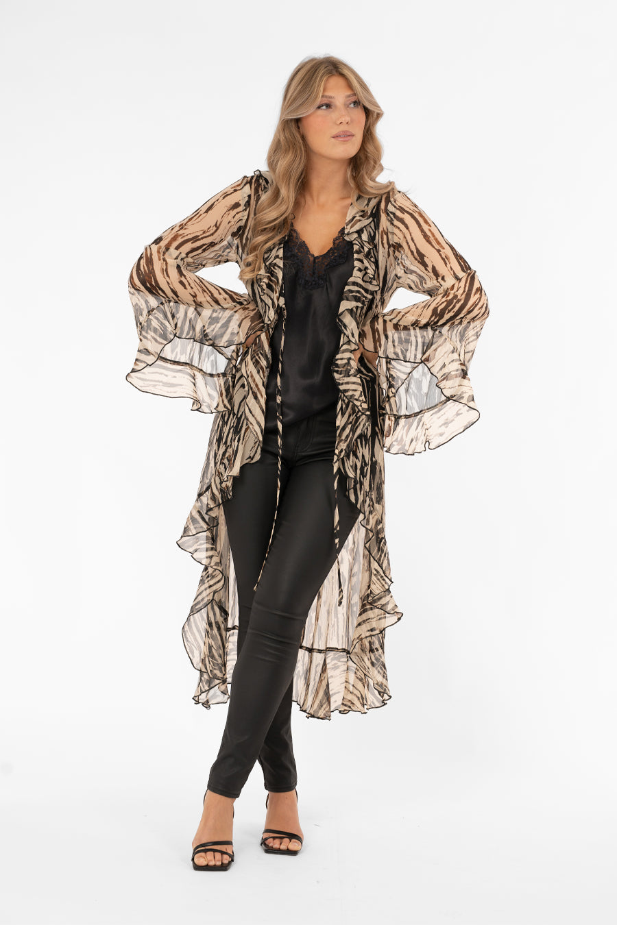 Anouk Kaftan Sand/Taupe/Black