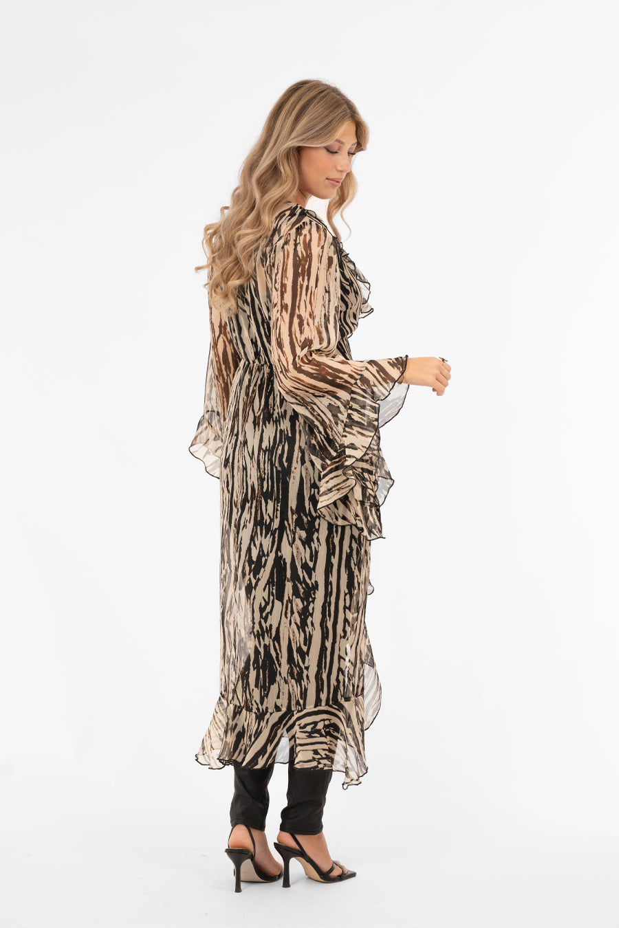 Anouk Kaftan Sand/Taupe/Black