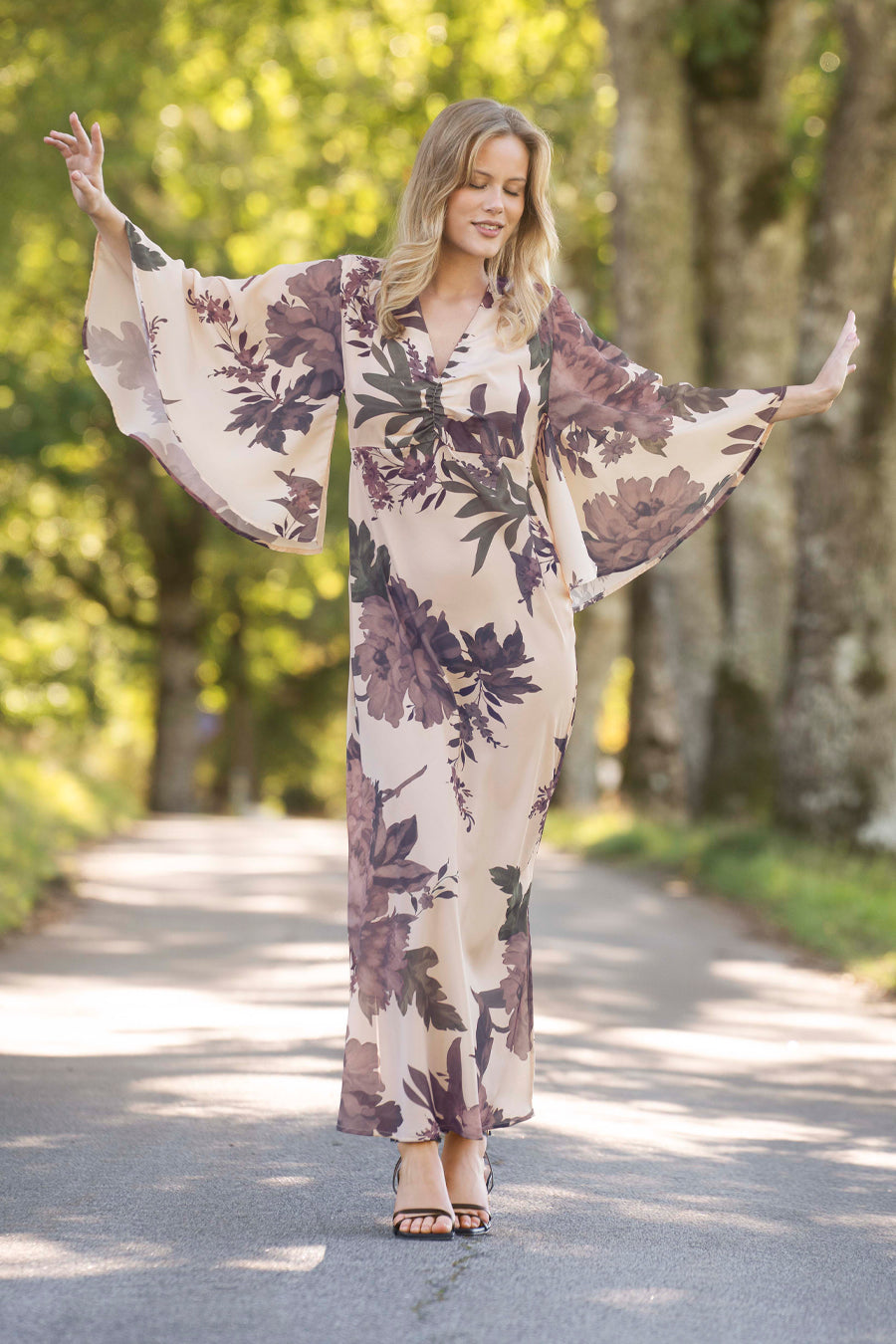 Meadow Dress Champagne/Rose/Sage