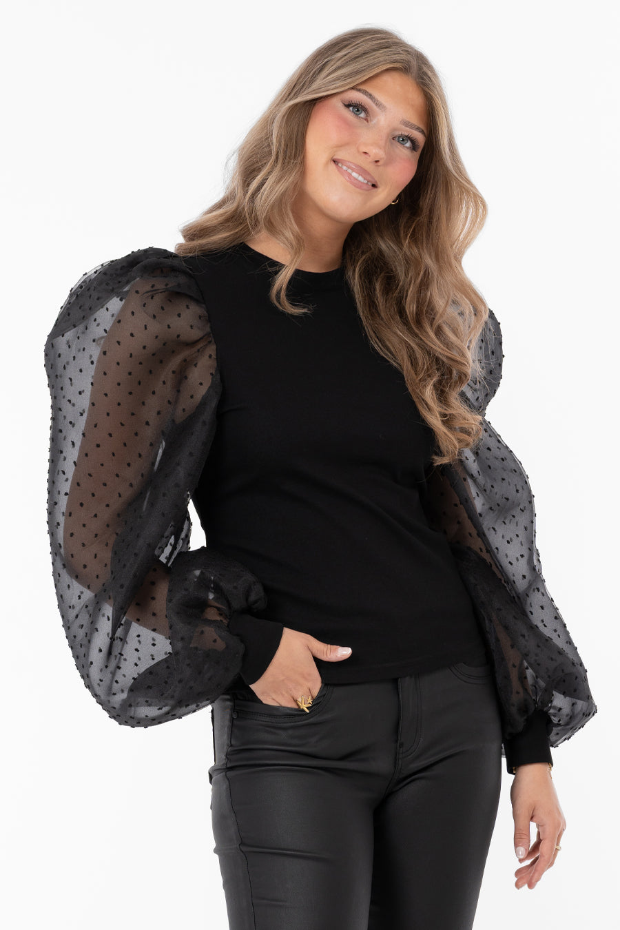 Genova Top Black