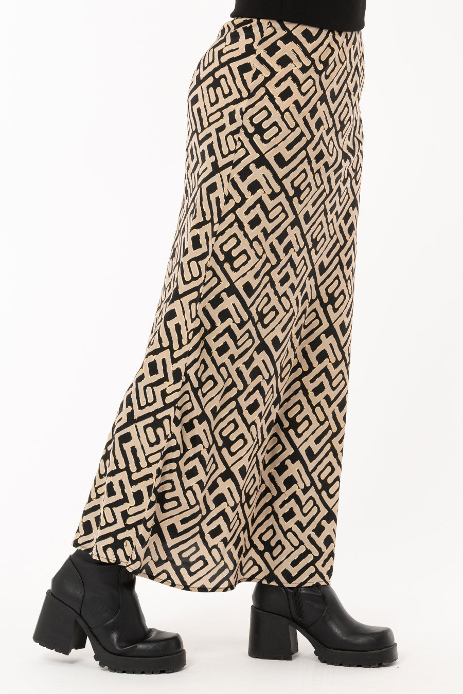 Giovanna Skirt Black_Sand_Gold