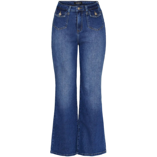 MARTA DU CHATEAU DAM JEANS MDCIRENE MDC199-8237 - BLUE DENIM