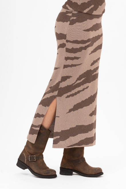 ELEANOR SKIRT DEEP BROWN/TAUPE