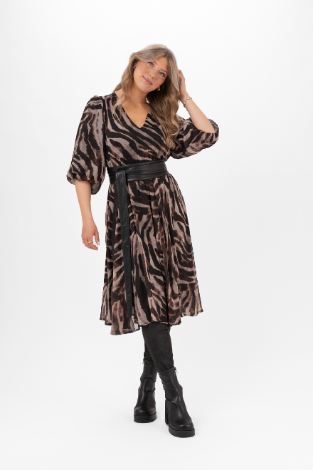 EMBER DRESS ESPRESSO/CHAMPAGNE