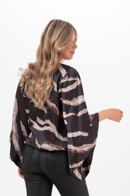 HERA BLOUSE BLACK/SAND/COFFEE