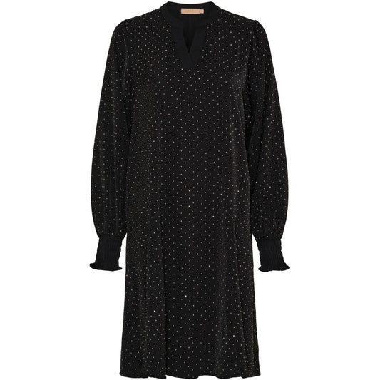 Marta du Chataeu - Svart fest klänning med glitterdetaljer