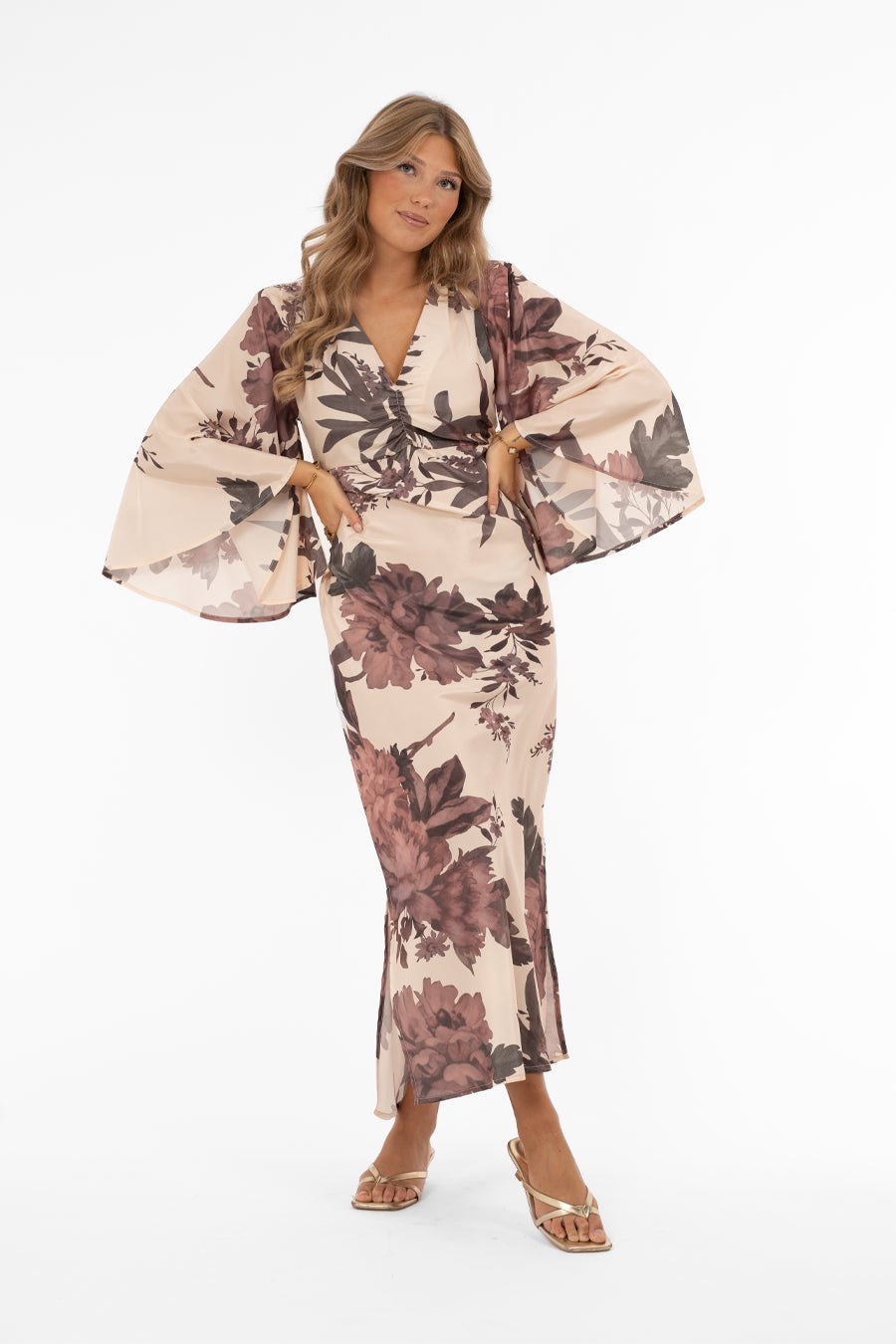 Meadow Dress Champagne/Rose/Sage