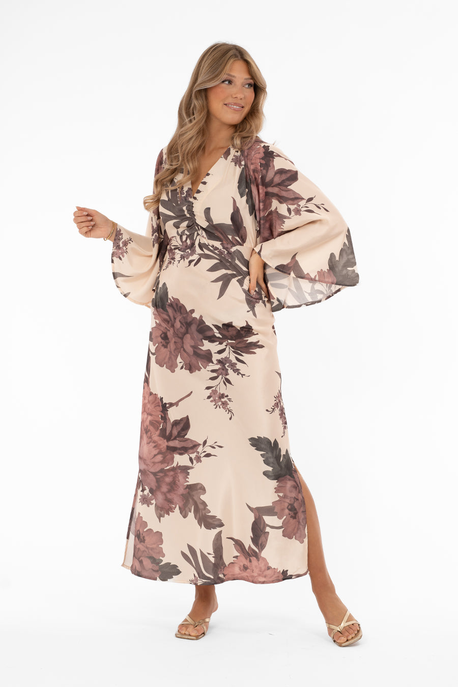 Meadow Dress Champagne/Rose/Sage