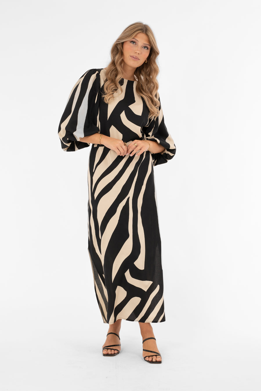 Tatum Blouse Desert Sand/Black