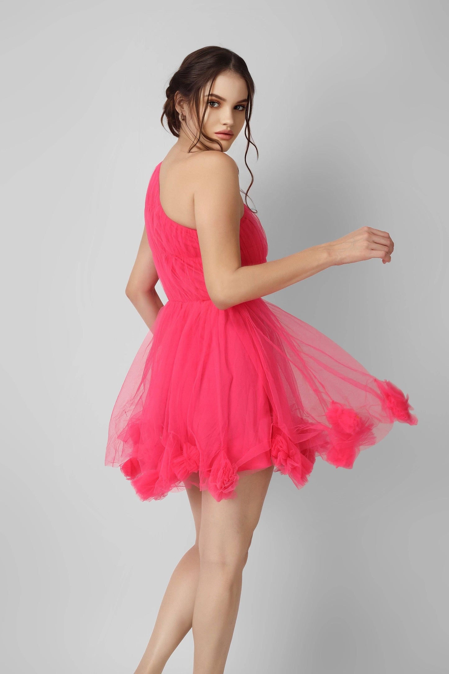 Aurelia Rosa Pom Pom Miniklänning