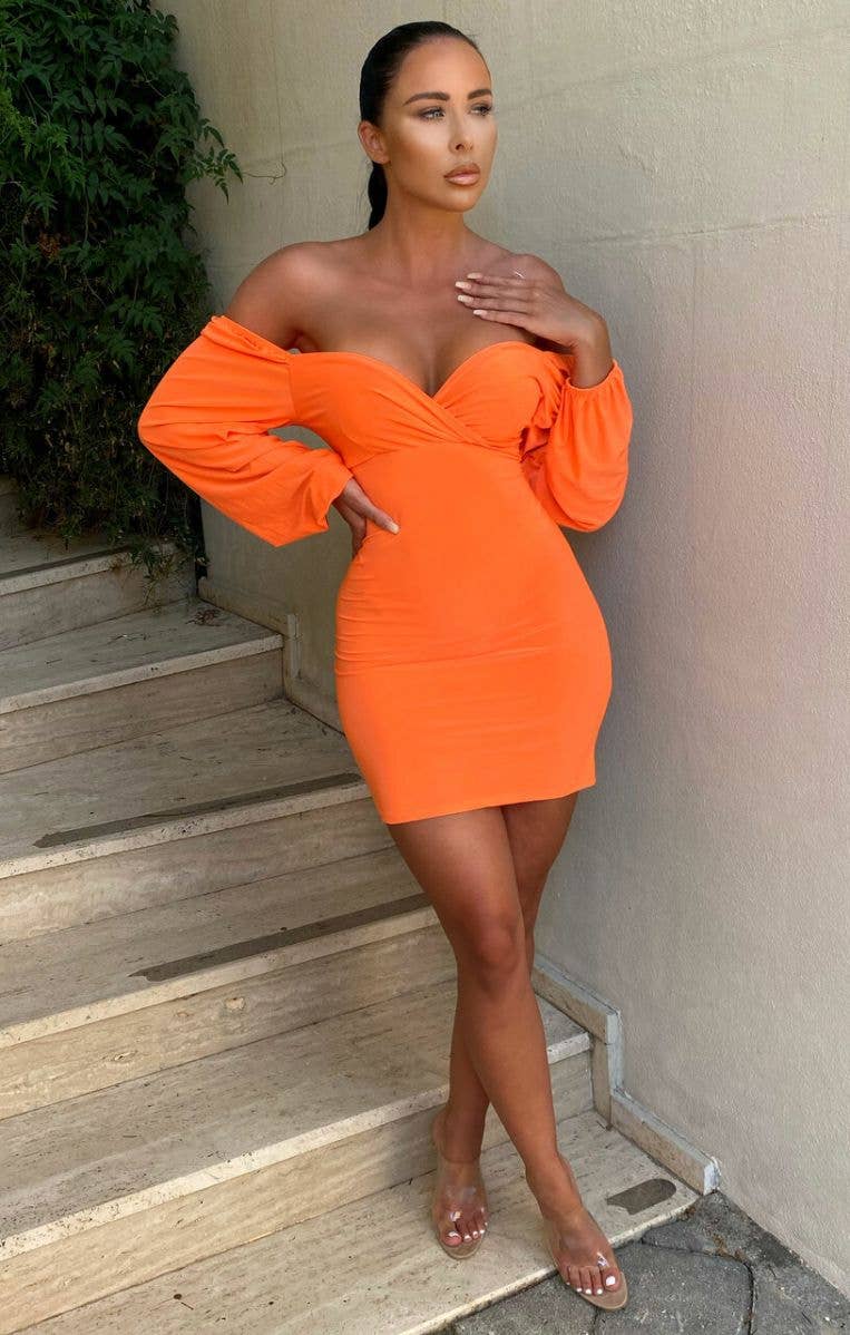 Neon Orange Miniklänning - Meghan